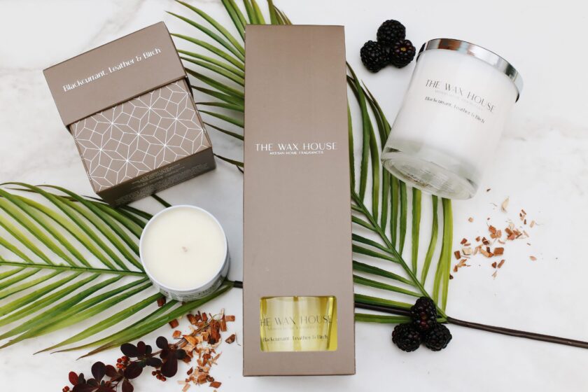 Blackcurrant Leather & Birch Home Fragrance Collection