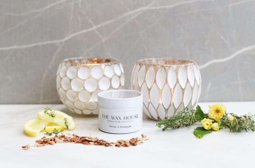 Summer Scent Thyme & Petitgrain Luxury Soy Travel Candle
