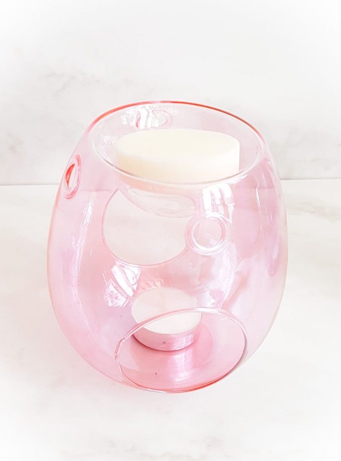 Baby Pink Glass Wax Melt Burner