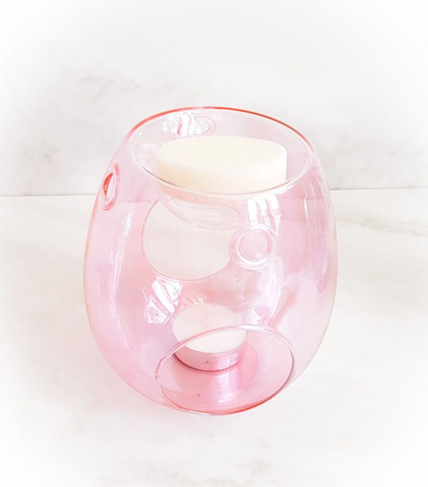 Baby Pink Glass Wax Melt Burner