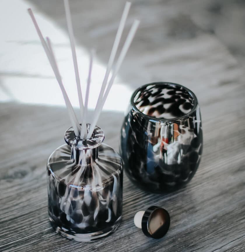 Black and White Animal Print Reed Diffuser