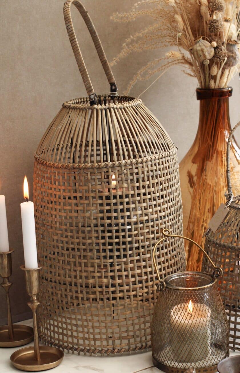 Hand Woven Bamboo Lantern 45cm