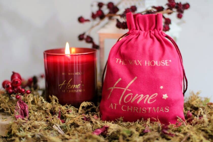 Home at Christmas Luxury Soy Candle in Ruby Red