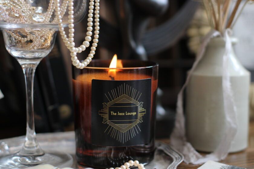 The Jazz Lounge Amber Glass Candle