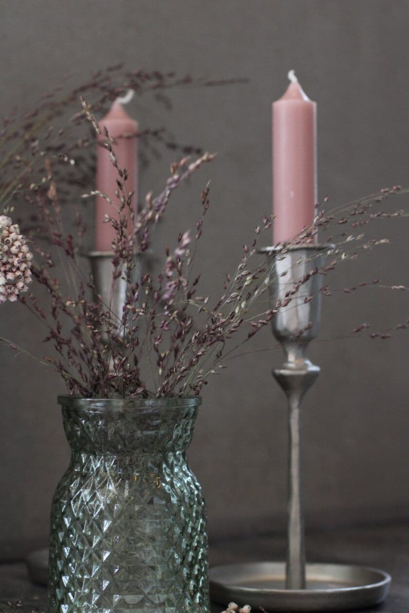 Pink Dinner Candles