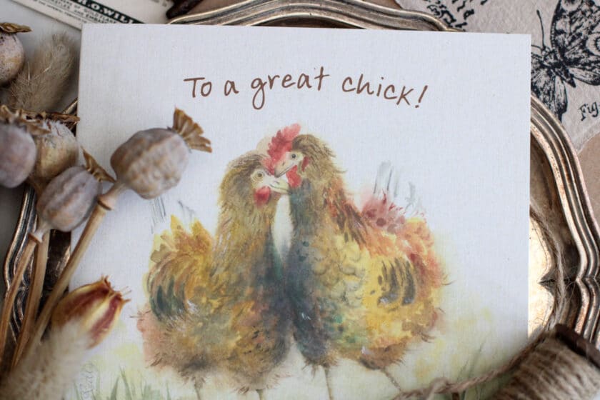 To A Great Chick Occasion Card