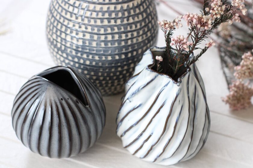 White Handmade Ceramic Vase