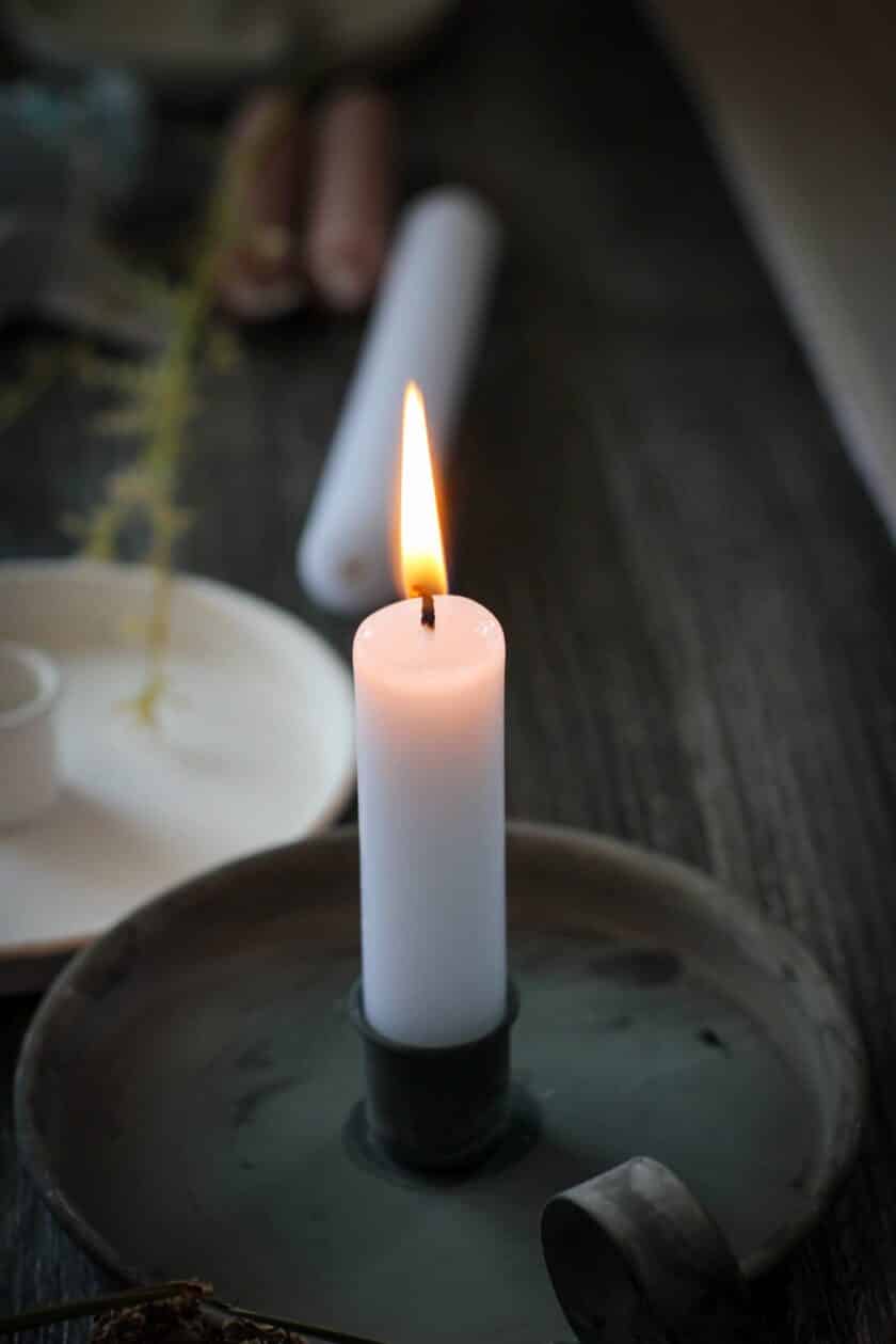 White Small Dinner Candles