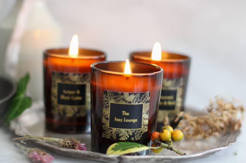 warm winter candle gift set